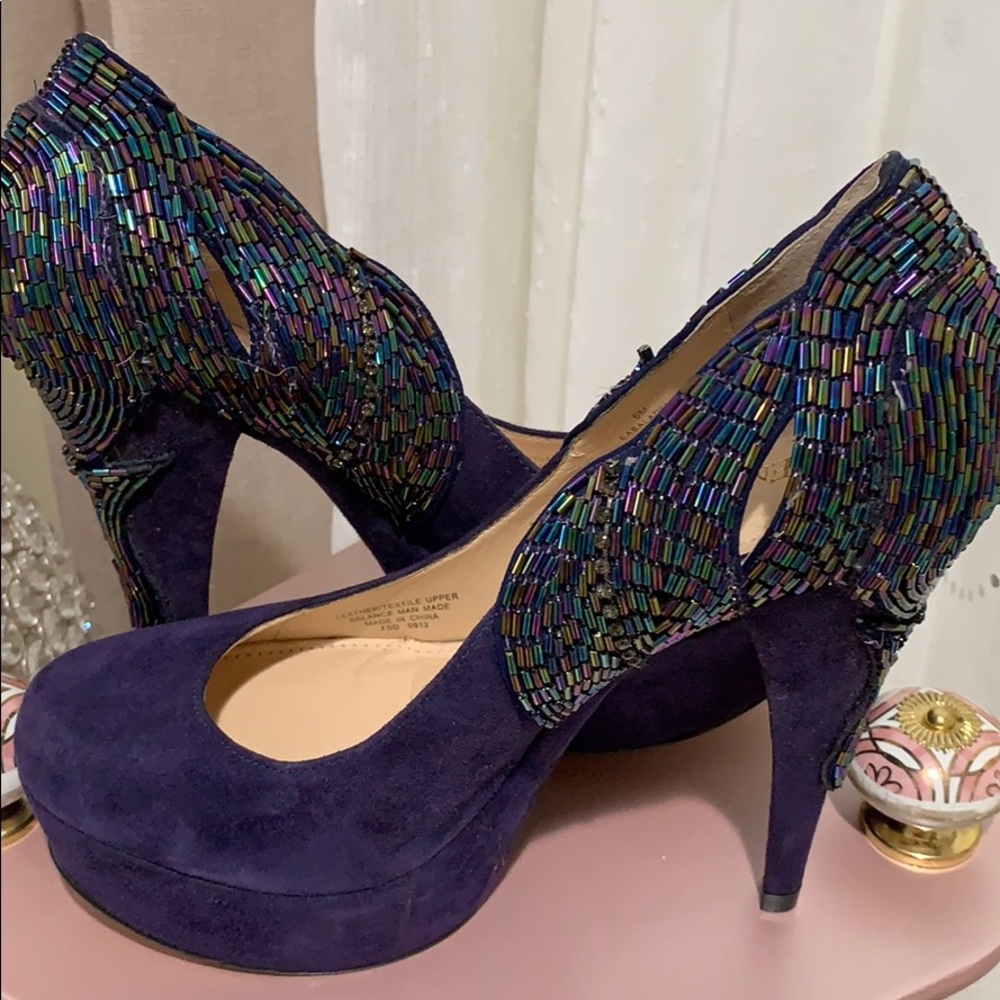 Enzo Angiolini Purple Heels